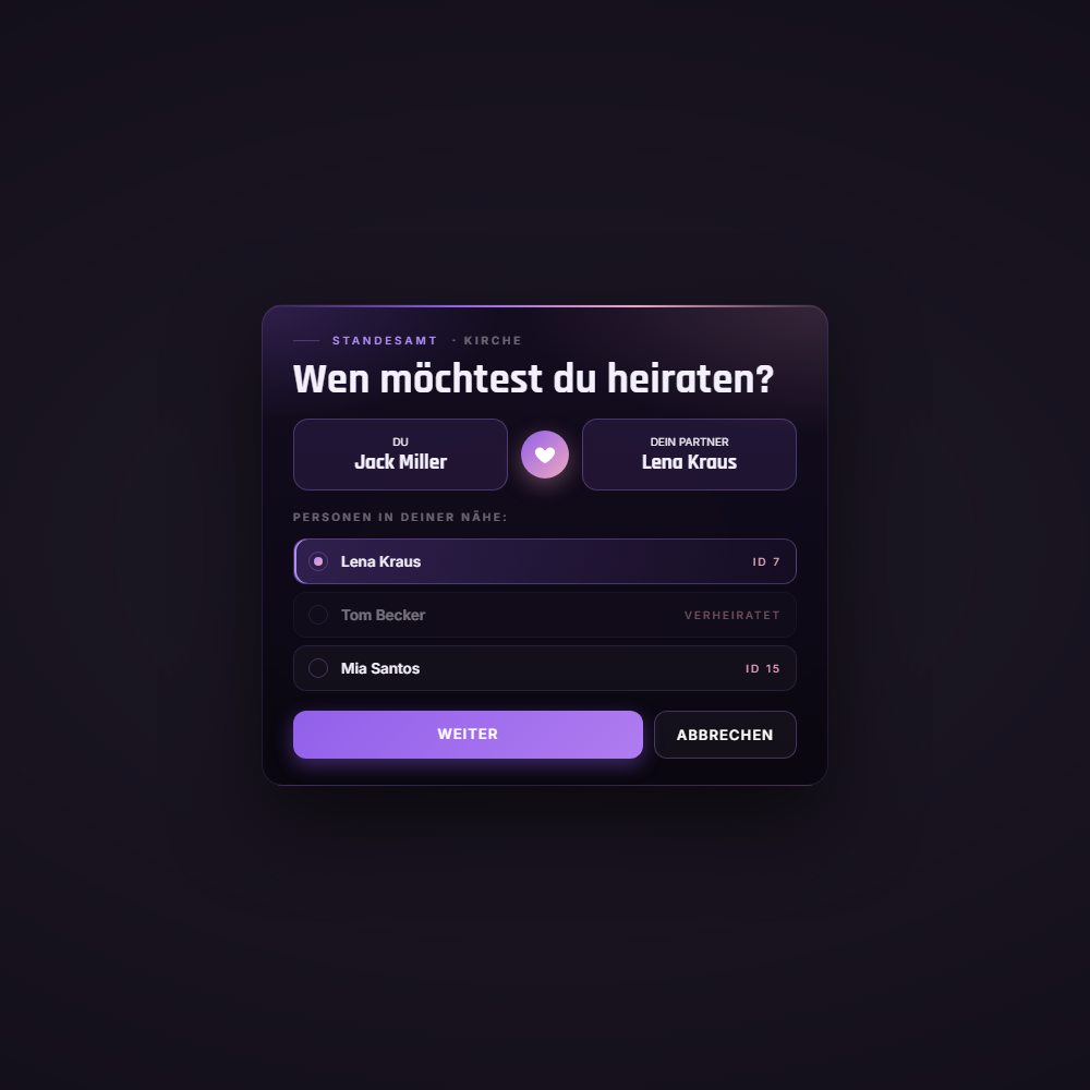 Partner aus der Nähe auswählen